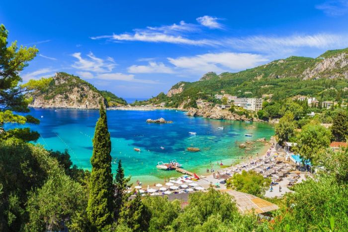 Corfu accommodation on the beach
