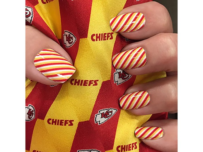 Kansas city chiefs nail stickers